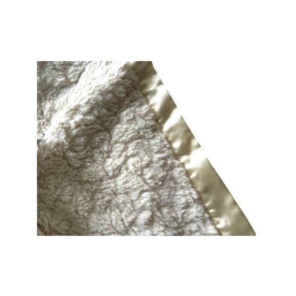 Mary Meyer Baby Lamb Lovey Security Blanket Cream Plush Satin Trim Ivory Cream - Picture 4 of 9